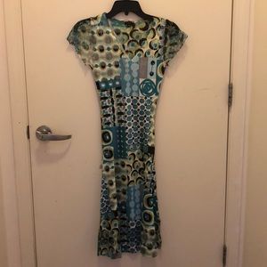 patterned komarov dress